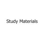 Study Materials