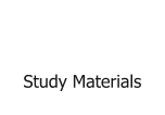 Study Materials